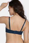 Zivame Celeste & Rose Padded Wired 3/4Th Coverage Strapless Bra - Gibraltor Sea — thumbnail 4
